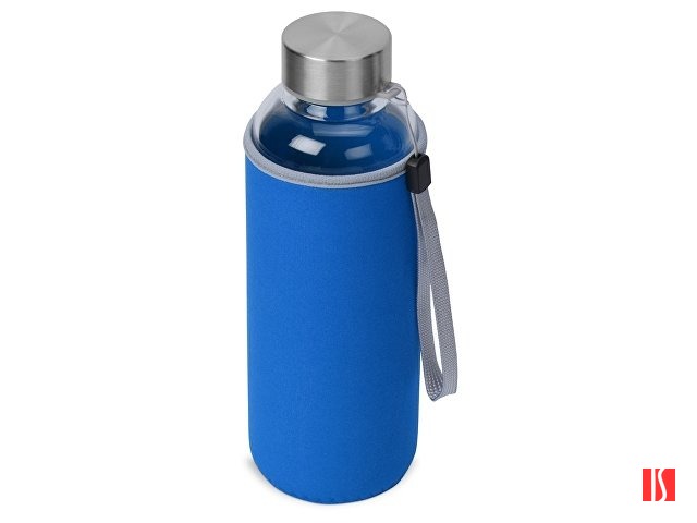 Бутылка для воды "Pure" c чехлом, 420 мл, синий