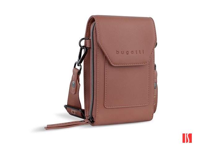 Сумка наплечная BUGATTI Almata, абрикосовая, полиуретан, 11х4х19 см