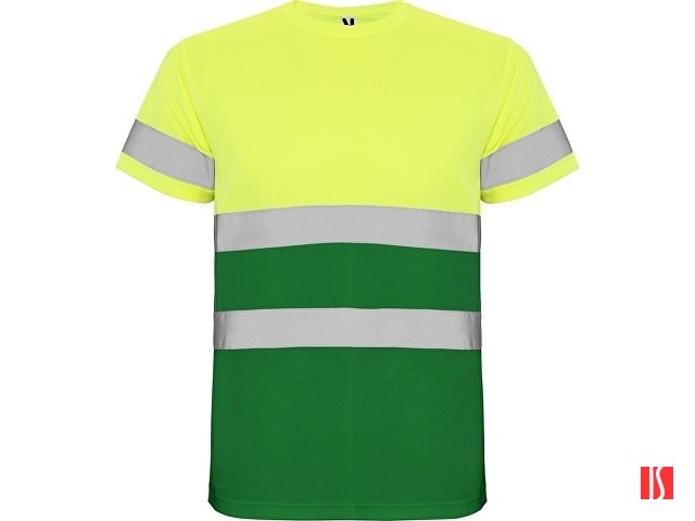 Футболка "Delta" мужская, садовый зеленый/неоновый желтый