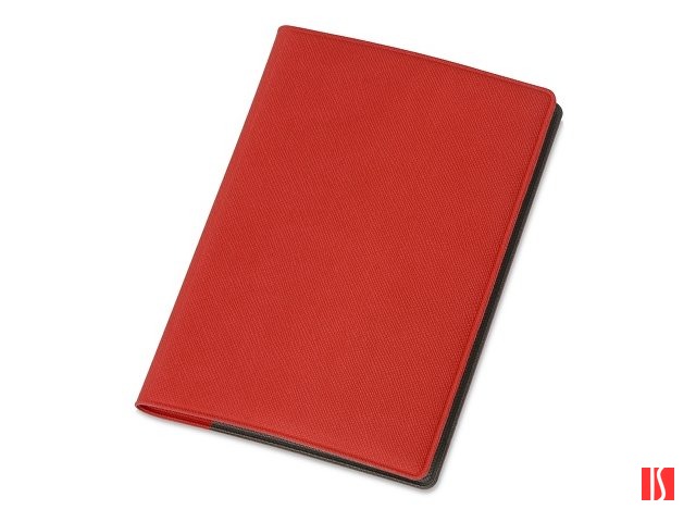 Обложка для паспорта с RFID защитой отделений для пластиковых карт "Favor", красная/серая