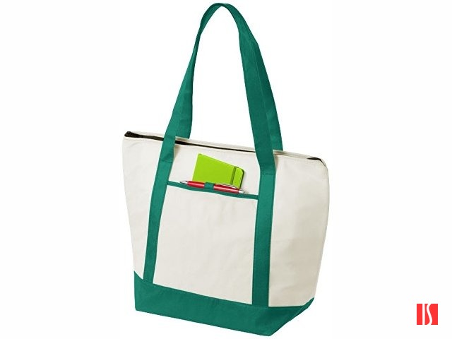 Сумка-холодильник "Lighthouse", натуральный/зеленый