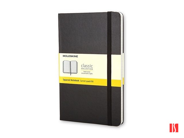 Записная книжка Moleskine Classic (в клетку) в твердой обложке, Large (13х21см), черный