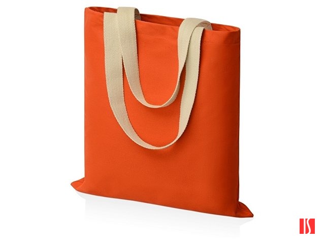 Сумка для шопинга Steady из хлопка с парусиновыми ручками, 260 г/м2, оранжевый