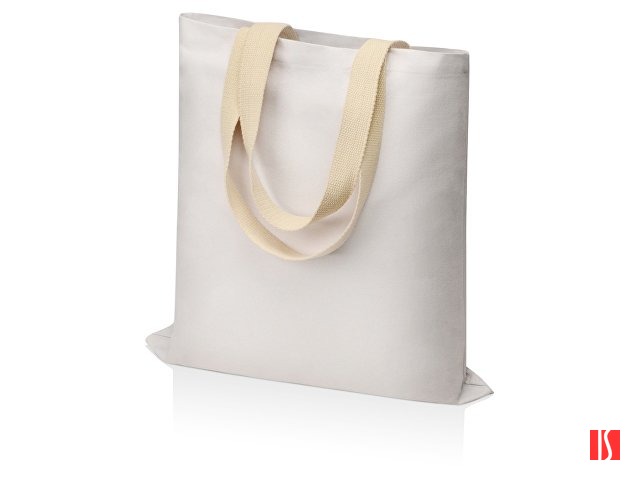 Сумка для шопинга Steady из хлопка с парусиновыми ручками, 260 г/м2, белый