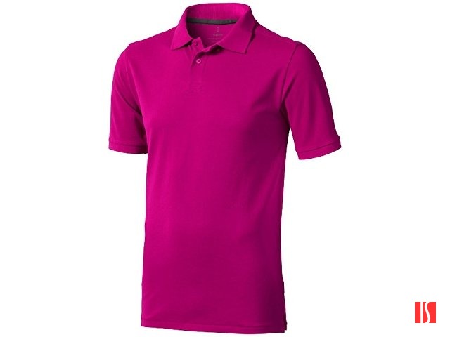 Calgary мужская футболка-поло с коротким рукавом, фуксия