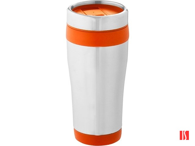 Термостакан Elwood c изоляцией, серебристый/оранжевый