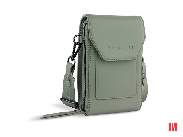 Сумка наплечная BUGATTI Almata, мятная, полиуретан, 11х4х19 см