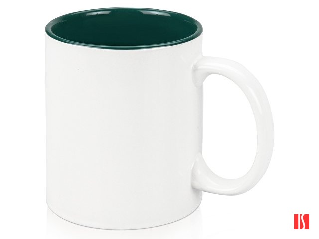 Кружка «Gain» 320мл, белый/зеленый