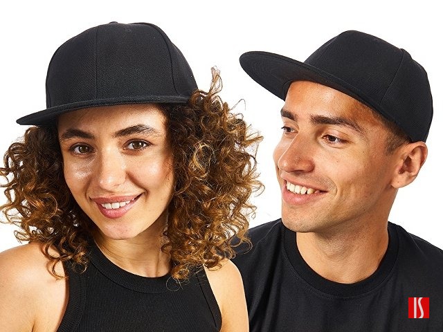 Бейсболка с прямым козырьком «Los Angeles 2.0», черный