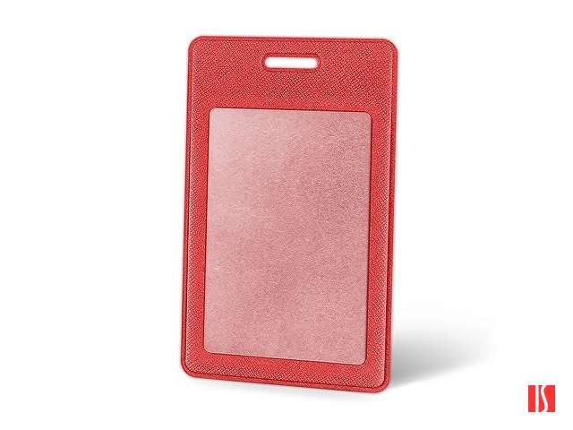 Вертикальный карман из экокожи для карты "Favor", красный