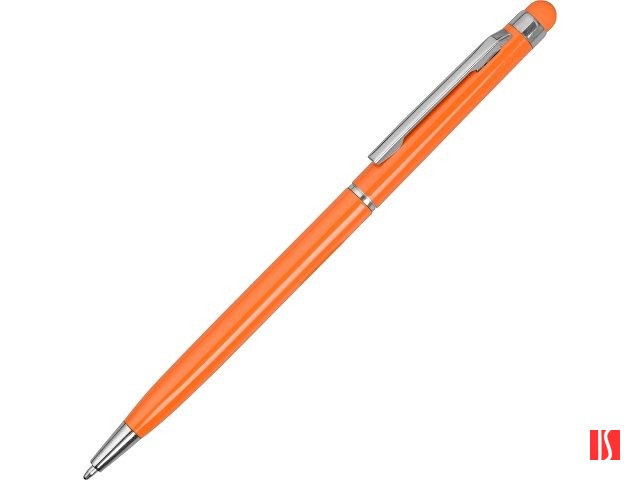 Ручка-стилус металлическая шариковая "Jucy", оранжевый