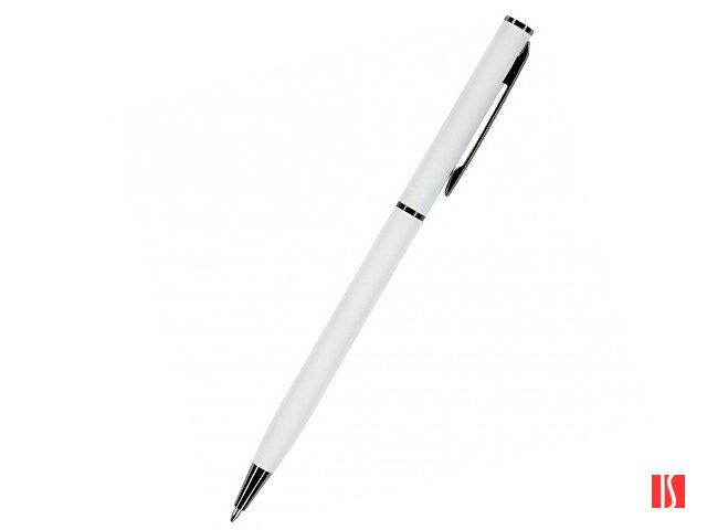 Ручка шариковая автоматическая BrunoVisconti, 0.7 мм, синяя PALERMO (белый металлический корпус)