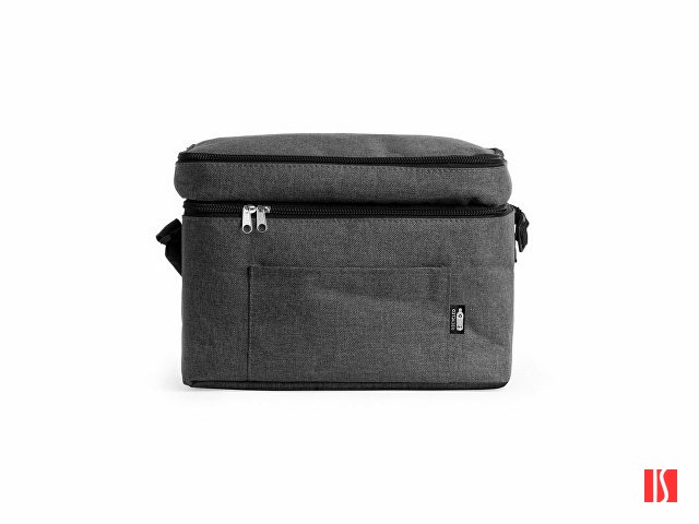 Сумка-холодильник MARLOX из переработанного полиэстера RPET, черный меланж