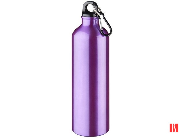 Алюминиевая бутылка для воды Oregon объемом 770 мл с карабином - Пурпурный