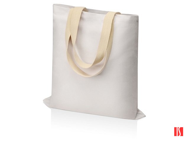 Сумка для шопинга Steady из хлопка с парусиновыми ручками, 260 г/м2, белый