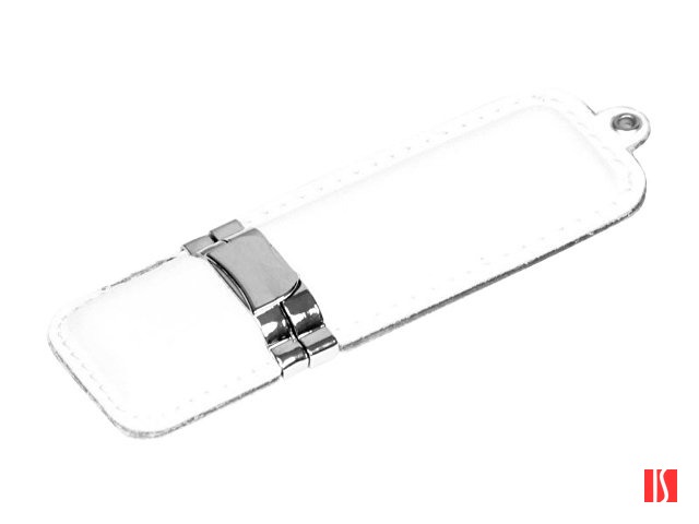 Флешка классической прямоугольной формы, 4 Гб, белый