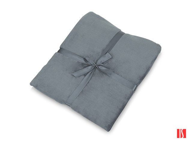 Плед флисовый Natty из переработанного пластика, серый