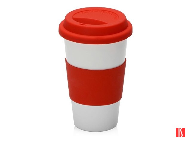 Фарфоровая кружка с двойными стенками "Toronto", 300 мл, красный