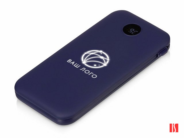 Внешний беспроводной аккумулятор с подсветкой лого «Astro», 10000 mAh, темно-синий