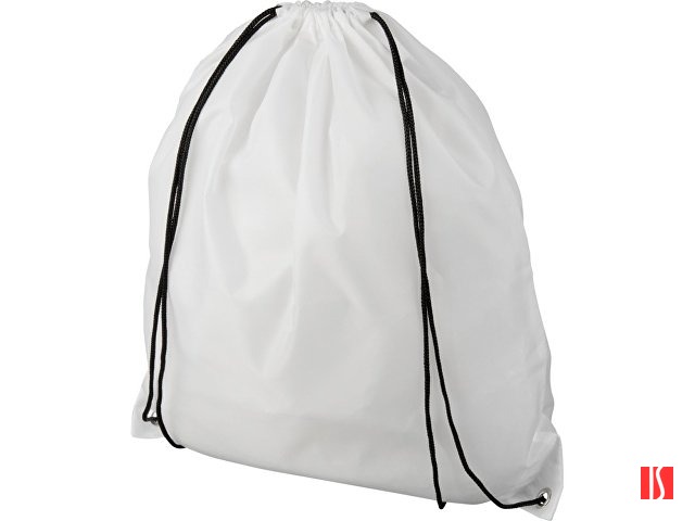 Рюкзак со шнурком Oriole из переработанного ПЭТ, белый