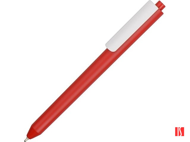 Ручка шариковая Pigra модель P03 PMM, красный/белый