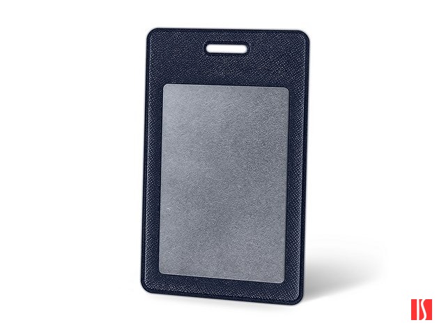 Вертикальный карман из экокожи для карты "Favor", темно-синий