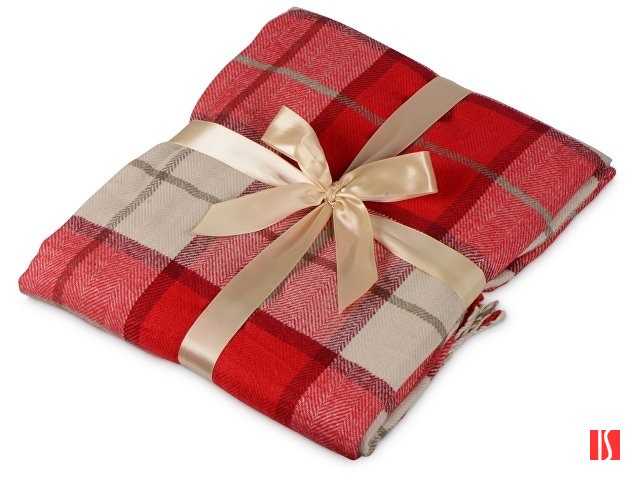 Плед акриловый в клетку Tartan, красный