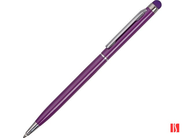 Ручка-стилус металлическая шариковая "Jucy", фиолетовый