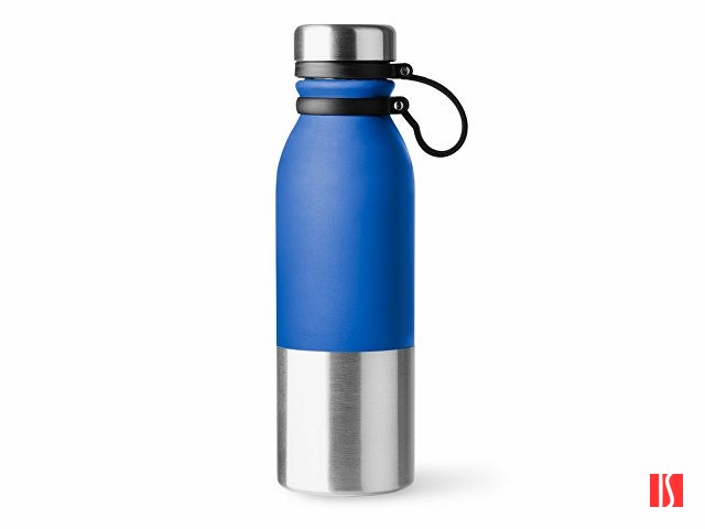 Бутылка ALKE из стали 304 с двухцветным корпусом, 850 мл, серебристый/королевский синий