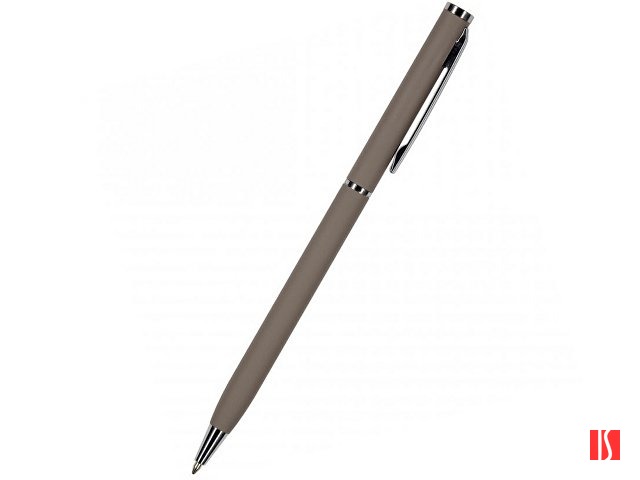 Ручка "Palermo" шариковая  автоматическая, серый металлический корпус  0,7 мм, синяя