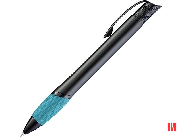Ручка шариковая металлическая "OPERA M", лазурный/черный