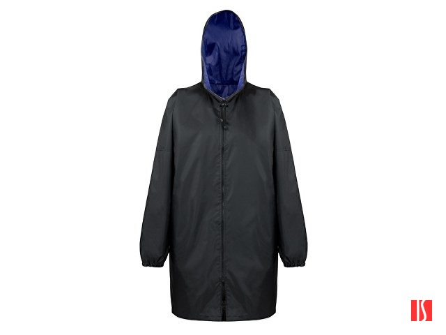 Дождевик «Bi-color» унисекс, синий классический/черный