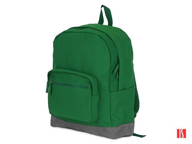 Рюкзак Shammy с эко-замшей для ноутбука 15", зеленый