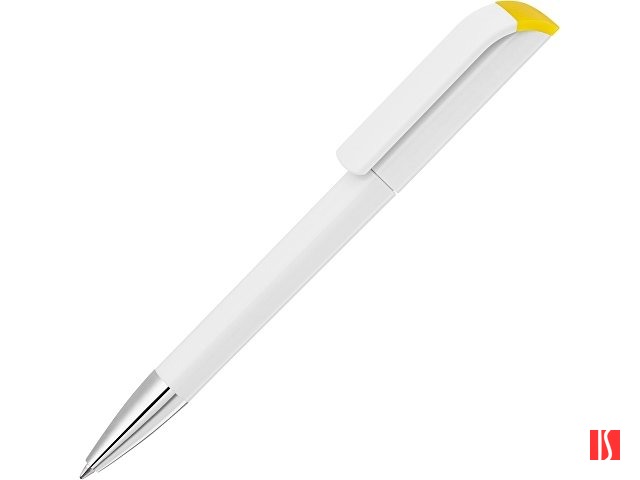 Ручка шариковая UMA «EFFECT SI», белый/желтый