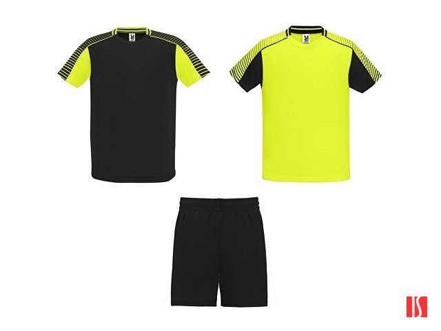 Спортивный костюм "Juve", неоновый желтый/черный