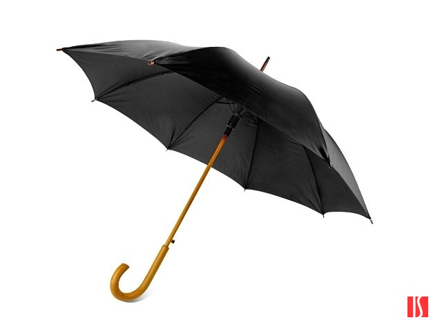Зонт-трость "Радуга", черный