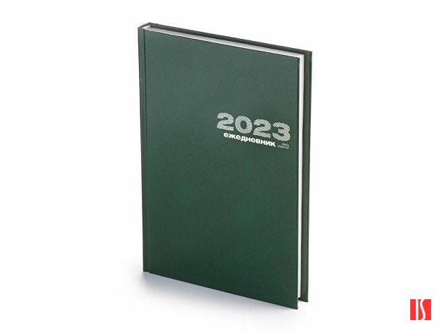 Ежедневник А5 датированный «Бумвинил» 2025, зеленый