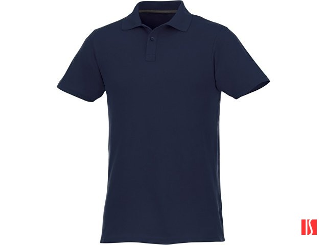 Мужское поло Helios с коротким рукавом, темно-синий