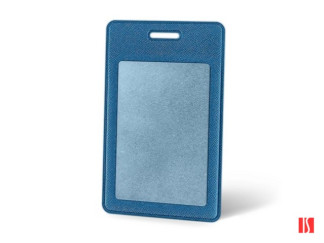 Вертикальный карман из экокожи для карты "Favor", синий