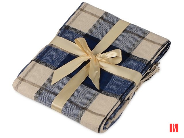 Плед акриловый в клетку Tartan, синий