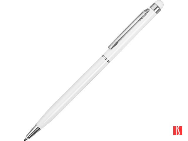 Ручка-стилус металлическая шариковая "Jucy", белый