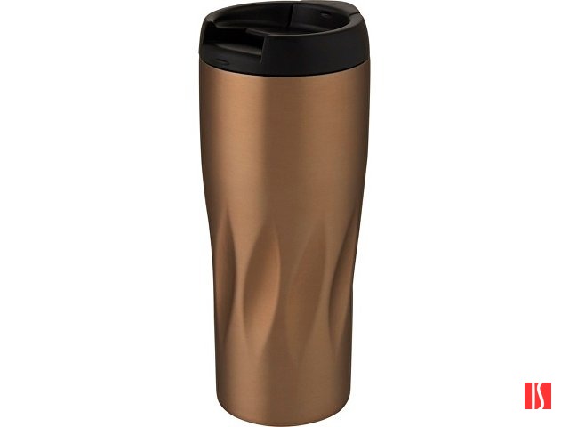 Медный термостакан объемом 450 мл с вакуумной изоляцией Waves, rose gold