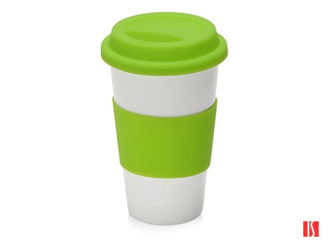 Фарфоровая кружка с двойными стенками "Toronto", 300 мл, зеленое яблоко