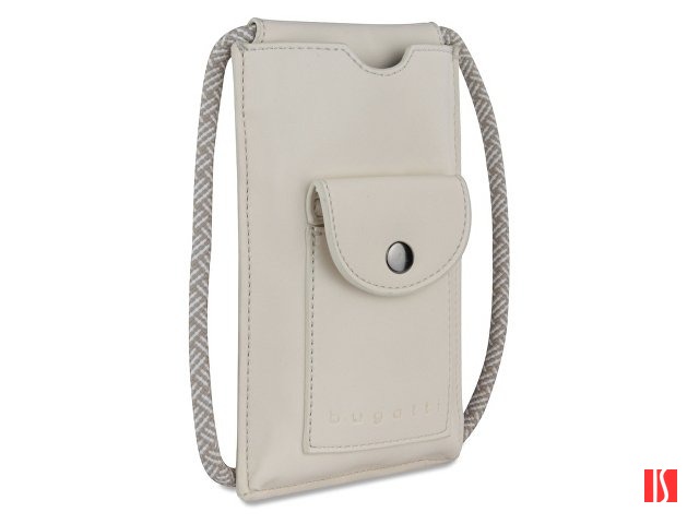 Сумка-чехол для мобильного телефона BUGATTI Almata, бежевая, полиуретан, 11x2x18 см