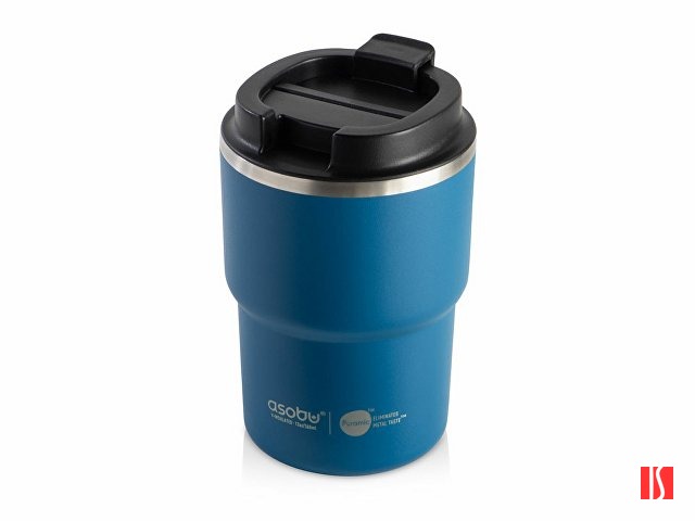 Вакуумная термокружка с внутренним керамическим покрытием «Coffee Express», 360 мл, синий