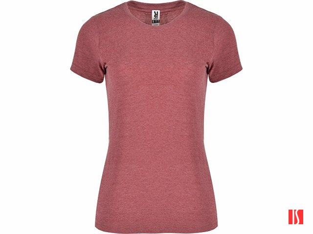 Футболка "Fox" женская, гранатовый меланж