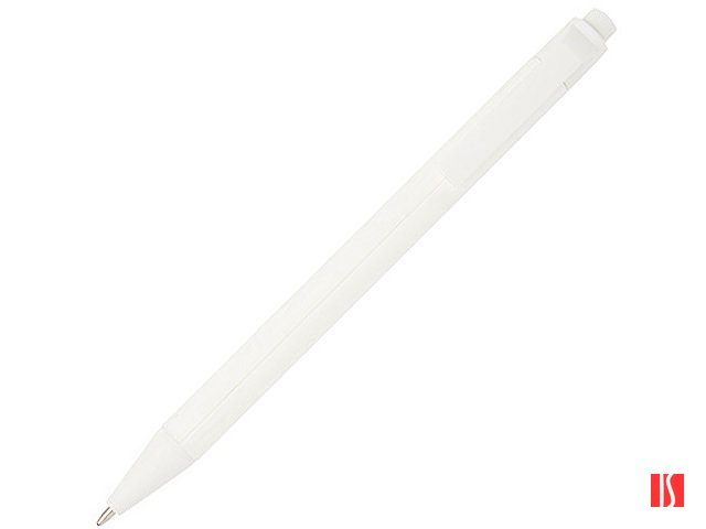 Одноцветная шариковая ручка Chartik из переработанной бумаги с матовой отделкой, белый