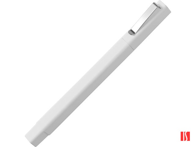Ручка шариковая пластиковая "Quadro Soft", квадратный корпус с покрытием софт-тач, белый
