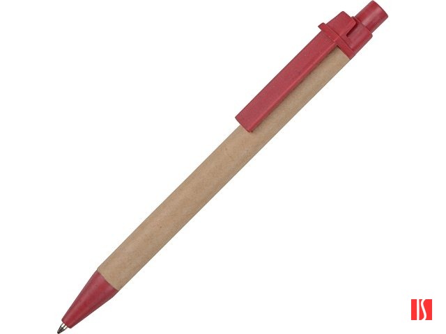 Ручка картонная шариковая "Эко 3.0", красный
