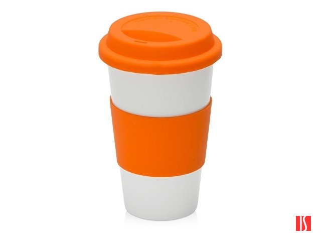 Фарфоровая кружка с двойными стенками "Toronto", 300мл, оранжевый